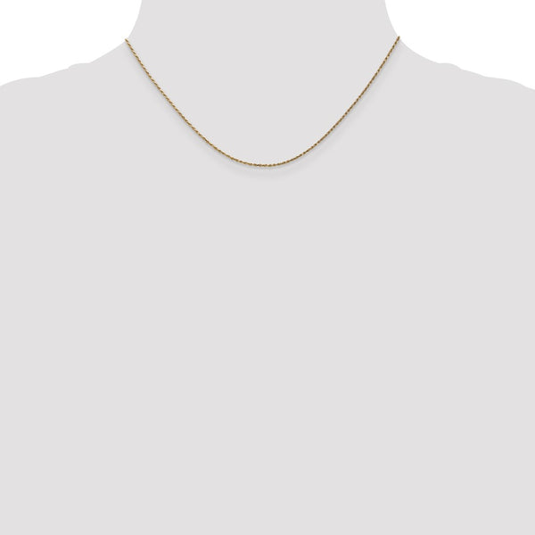 14k 1.15mm D/C Machine-made Rope Chain