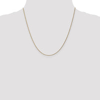 14k 1.15mm Diamond Cut Machine-made Rope Chain
