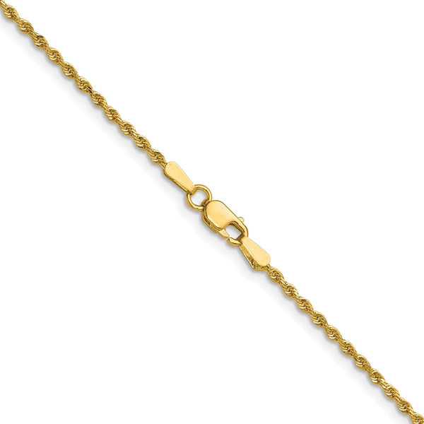 14k 1.50mm D/C Rope with Lobster Clasp Chain