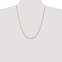 14k 1.75mm D/C Rope with Lobster Clasp Chain