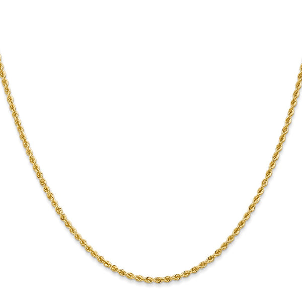 14k 2mm Regular Rope Chain