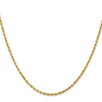 14k 2mm D/C Rope with Lobster Clasp Chain