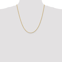 14k 2mm D/C Rope with Lobster Clasp Chain