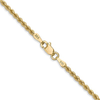 14k 2.25mm Regular Rope Chain