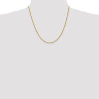 14k 2.25mm Regular Rope Chain