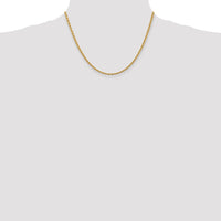 14k 2.75mm Diamond-cut Rope with Lobster Clasp Chain