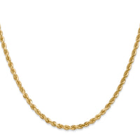14k 3mm D/C Rope with Lobster Clasp Chain