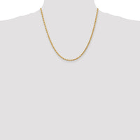 14k 3mm D/C Rope with Lobster Clasp Chain