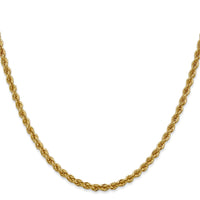 14k 3mm Regular Rope Chain