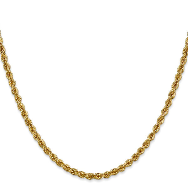 14k 3mm Regular Rope Chain