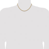 14k 3mm Regular Rope Chain