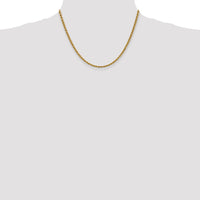 14k 3mm Regular Rope Chain