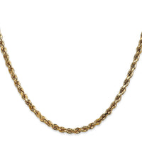 14k 3.5mm D/C Rope with Lobster Clasp Chain