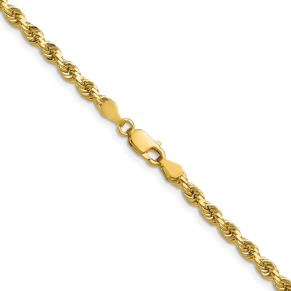 14k 3.5mm D/C Rope with Lobster Clasp Chain