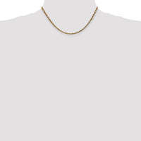 14k 3.5mm D/C Rope with Lobster Clasp Chain