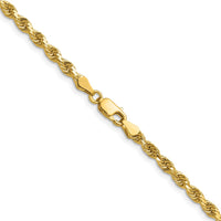 14K 3.75mm D/C Rope with Lobster Clasp Chain