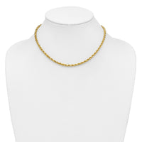 14k 4mm D/C Rope with Lobster Clasp Chain