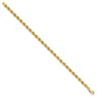 14k 4mm D/C Rope with Lobster Clasp Chain
