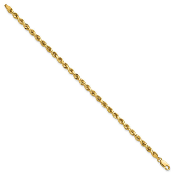 14k 4mm D/C Rope with Lobster Clasp Chain