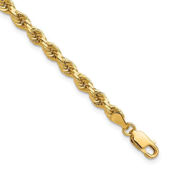 14k 4mm D/C Rope with Lobster Clasp Chain