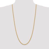 14k 4mm Regular Rope Chain