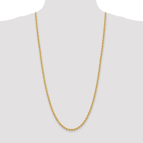 14k 4mm Regular Rope Chain