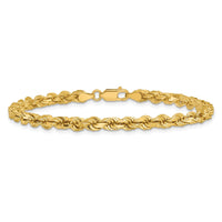 14K 4.25mm D/C Rope with Lobster Clasp Chain