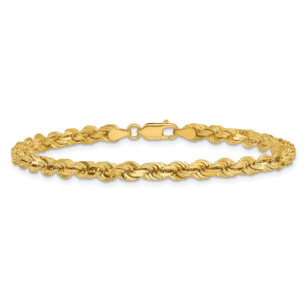 14K 4.25mm D/C Rope with Lobster Clasp Chain