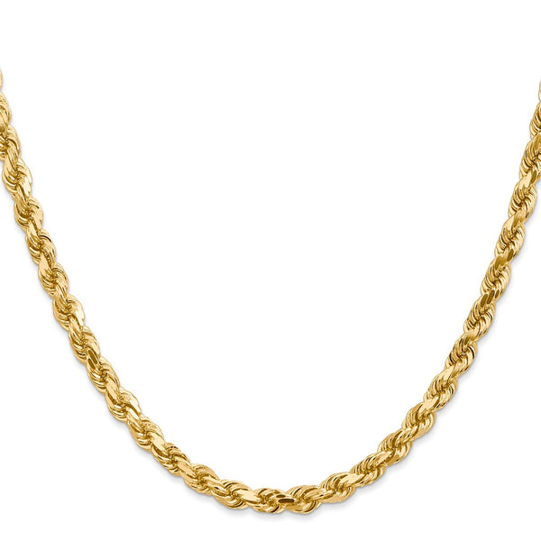 14k 4.5mm D/C Rope with Lobster Clasp Chain