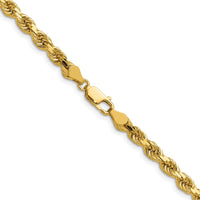 14k 4.5mm D/C Rope with Lobster Clasp Chain
