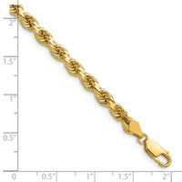 14k 4.5mm D/C Rope with Lobster Clasp Chain