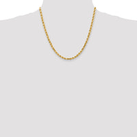 14k 4.5mm D/C Rope with Lobster Clasp Chain