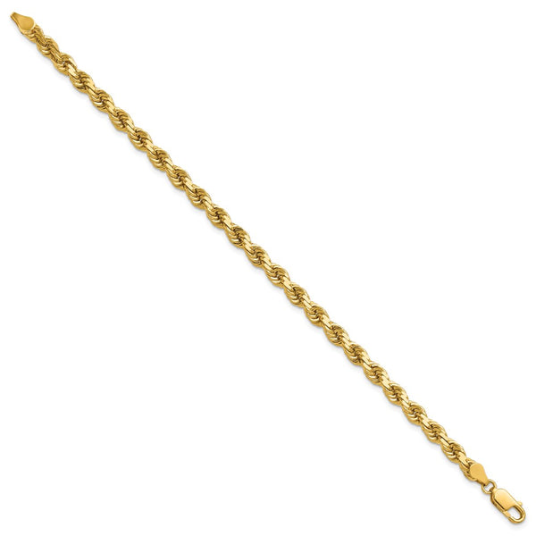 14k 4.5mm D/C Rope with Lobster Clasp Chain