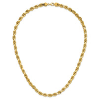 14K 8mm D/C Rope with Fancy Lobster Clasp Chain