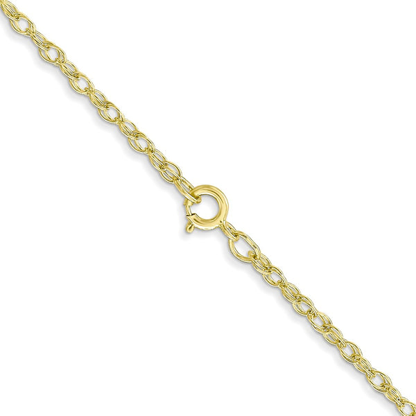 14K 1.35mm Carded Cable Rope Chain