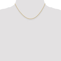 14K 1.35mm Carded Cable Rope Chain