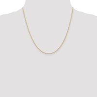 14K 1.35mm Carded Cable Rope Chain