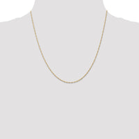 14k 1mm Carded Singapore Chain