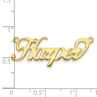 10k Yellow Gold Name Plate