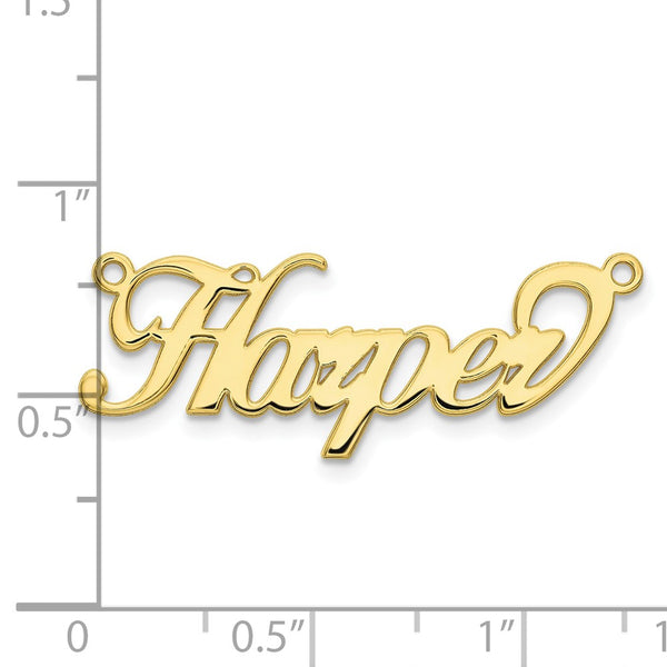 10k Yellow Gold Name Plate