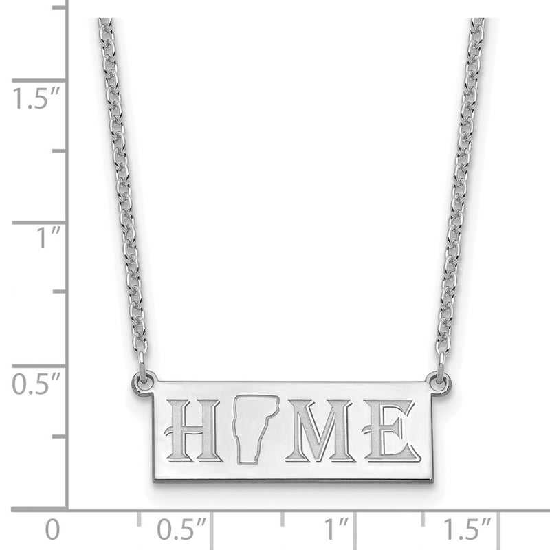 10k White Gold HOME/STATE Necklace