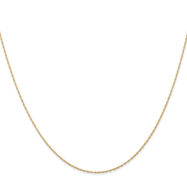 14k .5 mm Carded Cable Rope Chain
