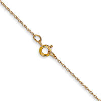 14k .5 mm Carded Cable Rope Chain