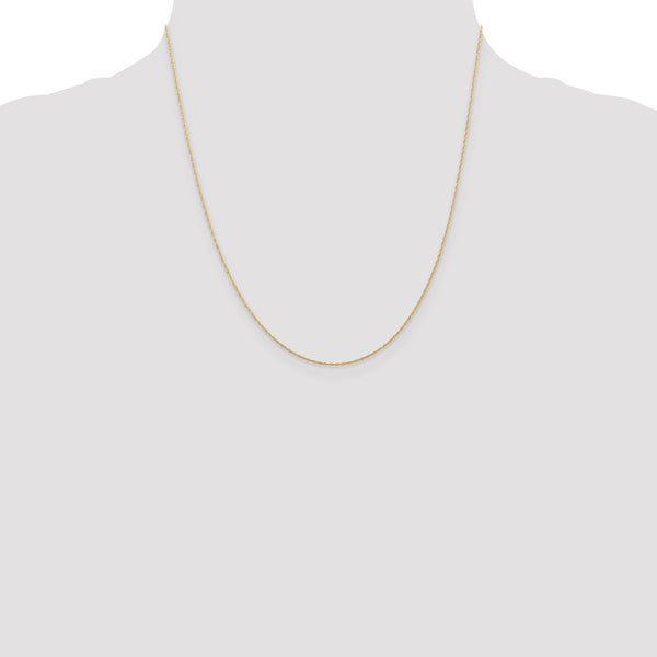 14k .5 mm Carded Cable Rope Chain