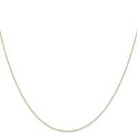 14k .42 mm Carded Curb Chain