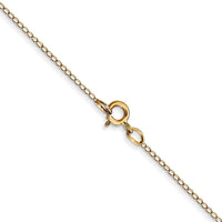 14k .42 mm Carded Curb Chain