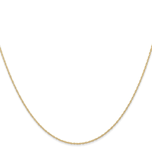 14k .6 mm Carded Cable Rope Chain