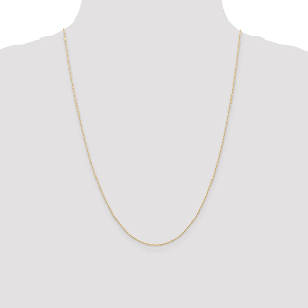 14k .6 mm Carded Cable Rope Chain