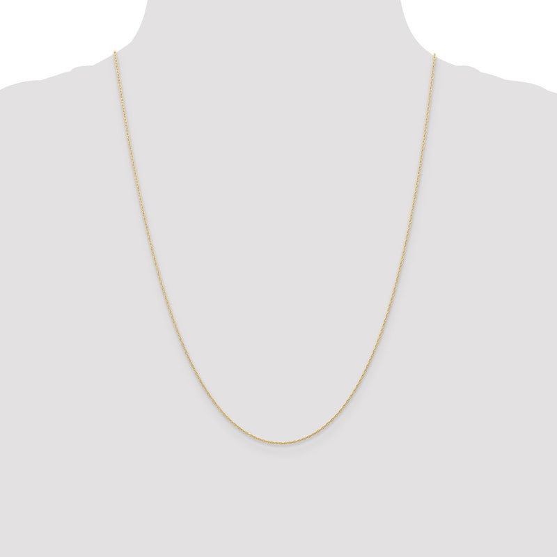 14k .6 mm Carded Cable Rope Chain