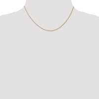 14k .7 mm Carded Cable Rope Chain